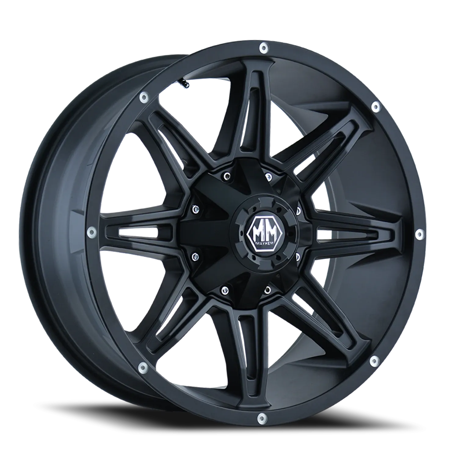 MAYHEM RAMPAGE 8090 MATTE BLACK 17X9 MATTE BLACK